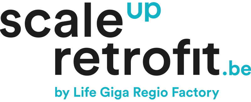 Logo - Noir - Scale Up Retrofit - Energie Sprong - Life Giga Regio Factory - Belgique - Belgium